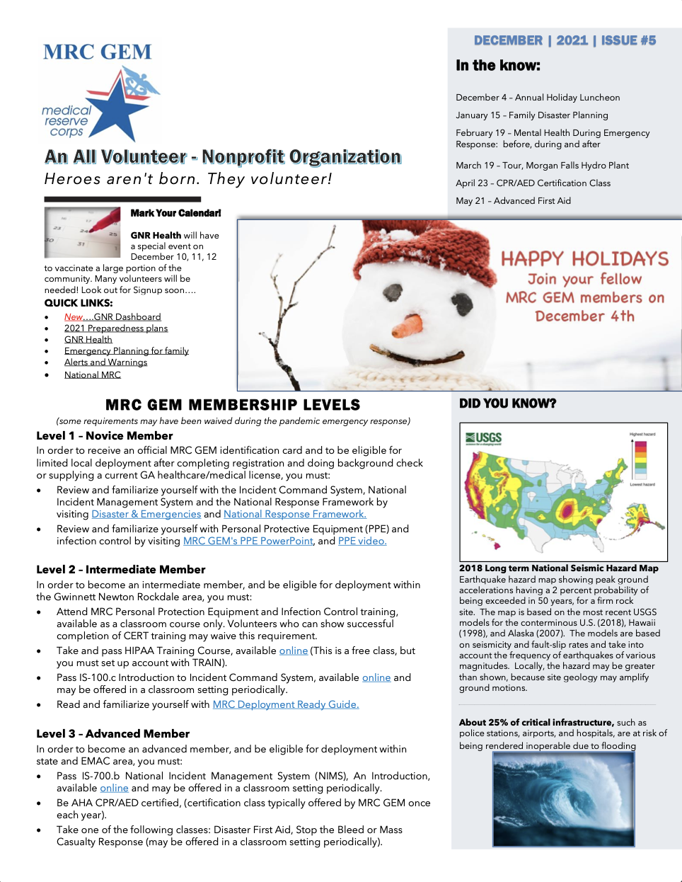 Newsletter - December 2021