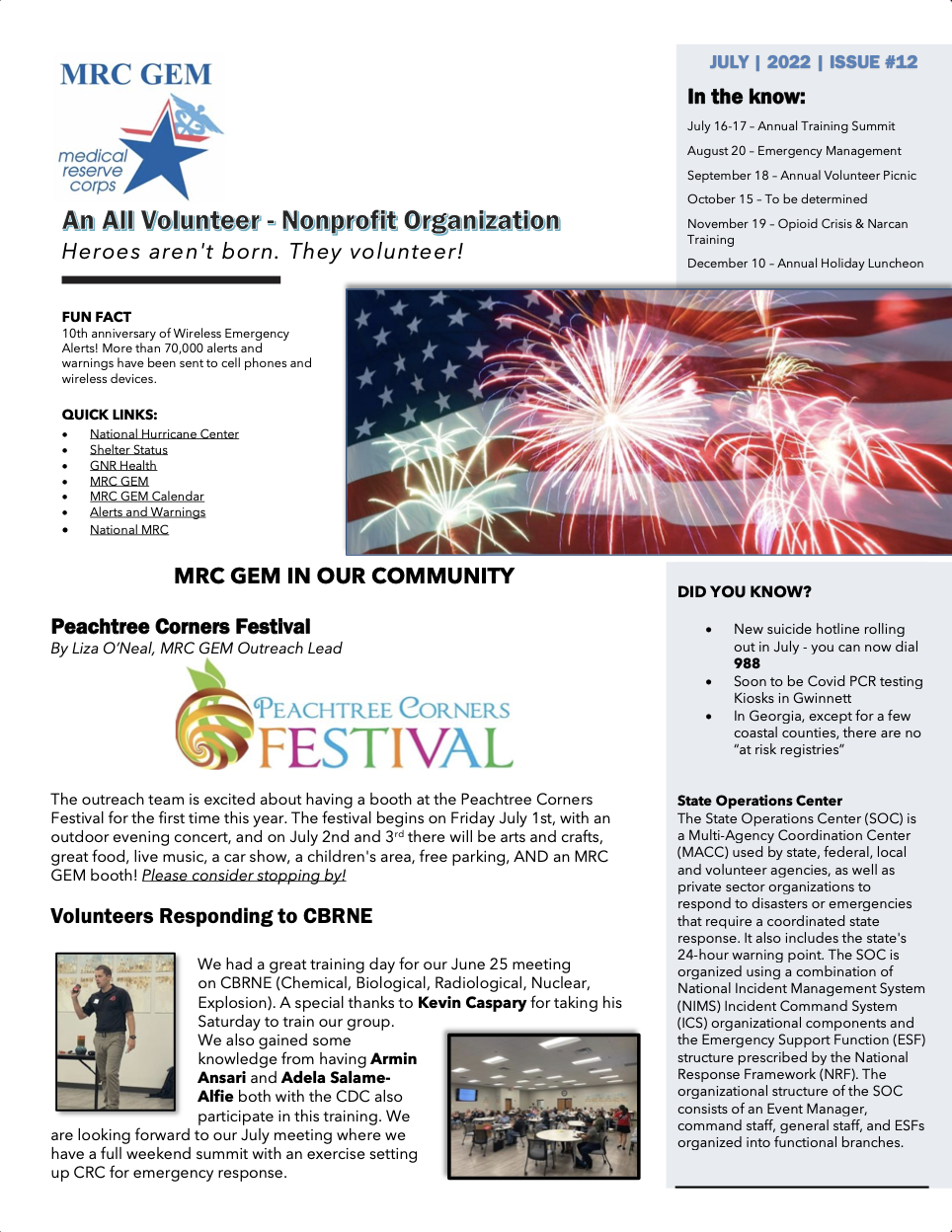 Newsletter - July 2022