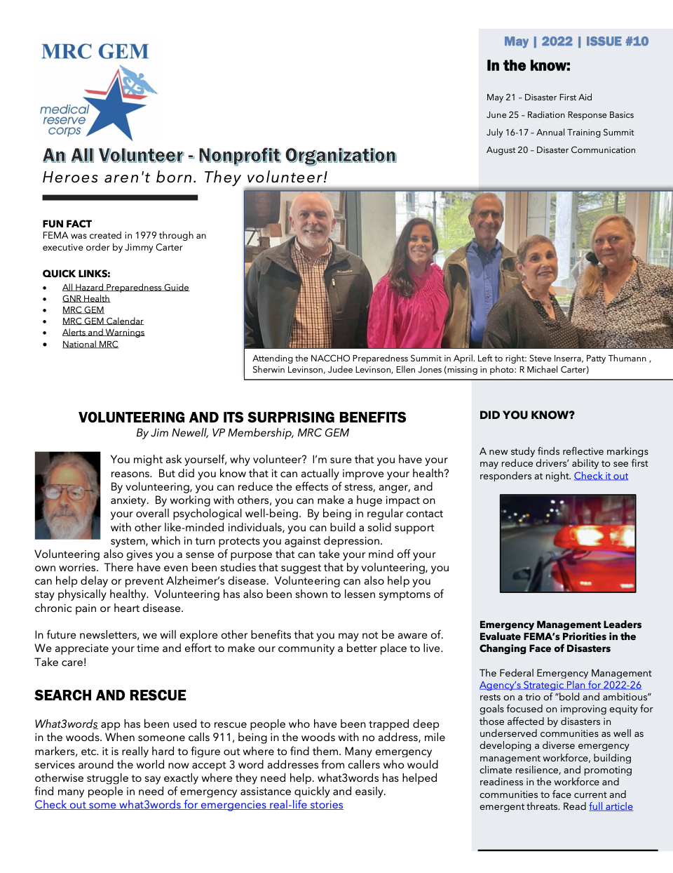 Newsletter - May 2022