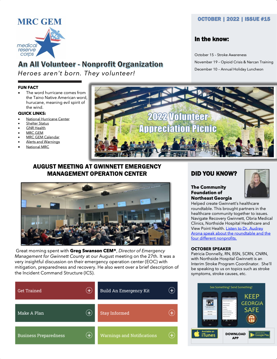 Newsletter - October 2022