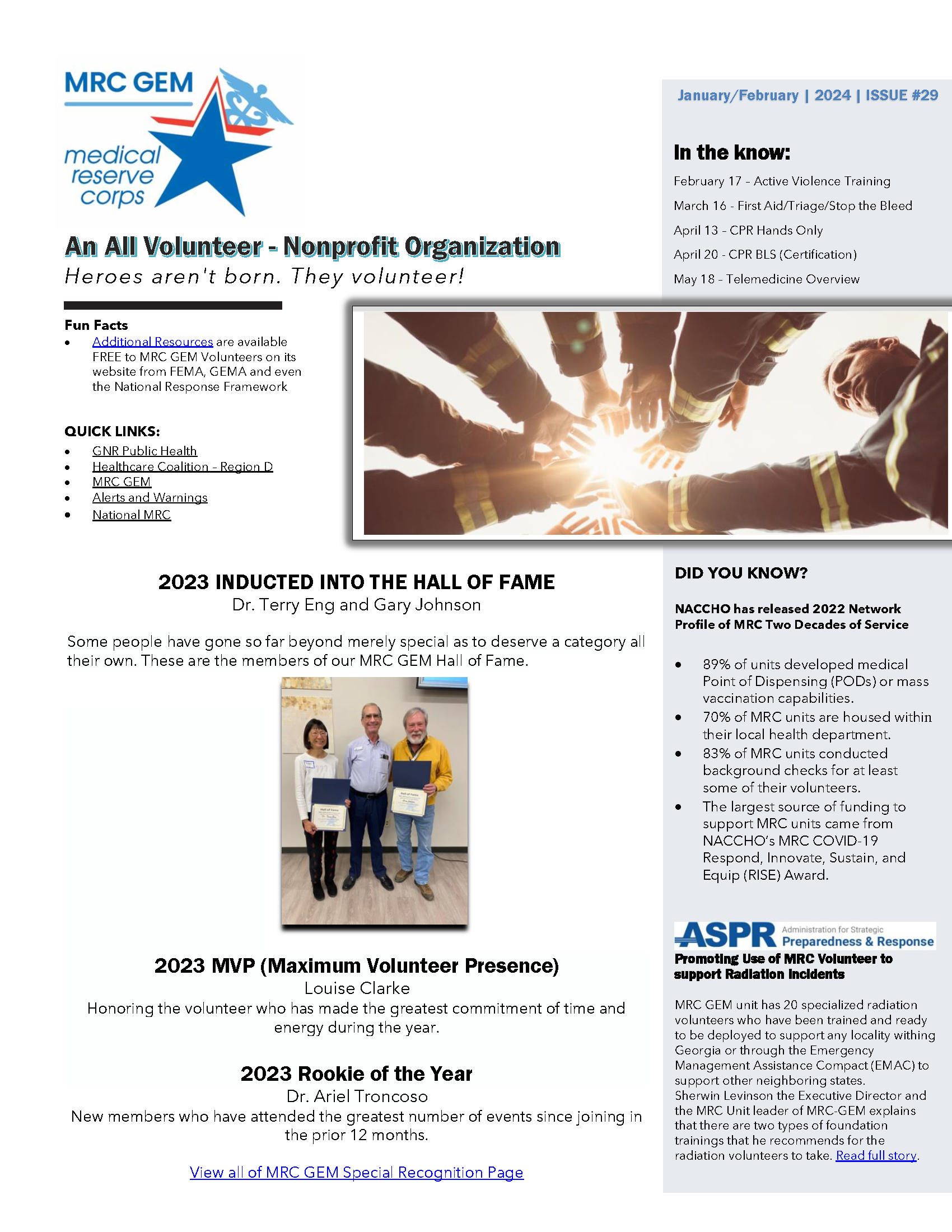 Newsletter - January/February 2024